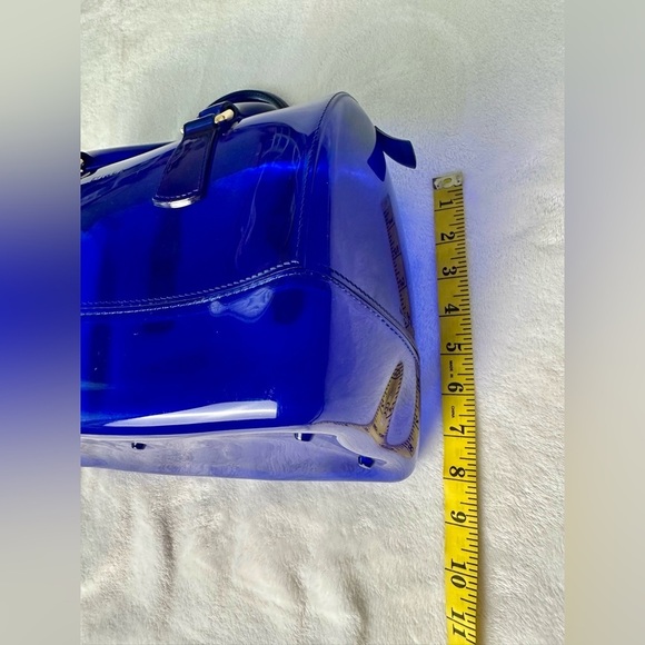 Furla Glossy Royal Blue Candy  Handbag - Picture 6 of 7